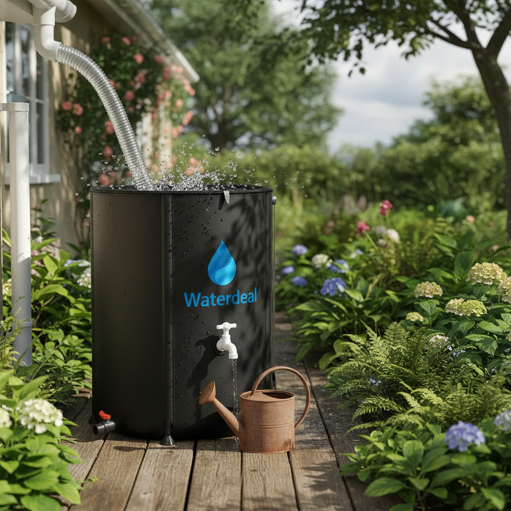 AquaFold 500L | Faltbare Regentonne + Gratis Zubehör | Wasser Deal
