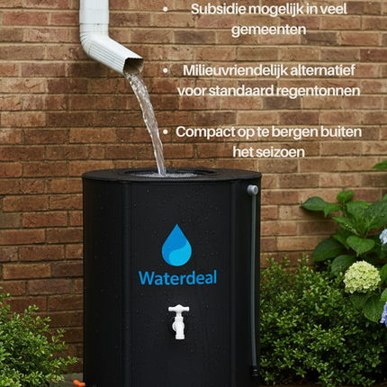 Duurzame PVC regenton klein formaat