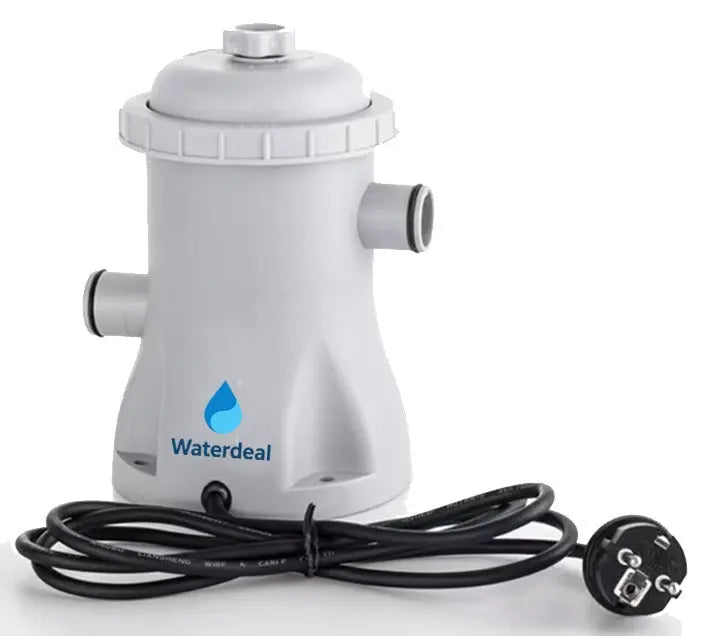 AquaFilter filterpomp van Waterdeal met slangopeningen en stroomkabel